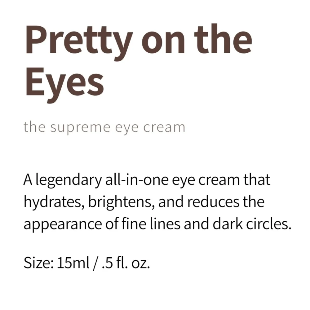 Ursula Pretty on the Eyes Supreme Eye Cream NIB